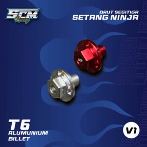 BAUT SEGITIGA SETANG NINJA V1 MERAH/SILVER