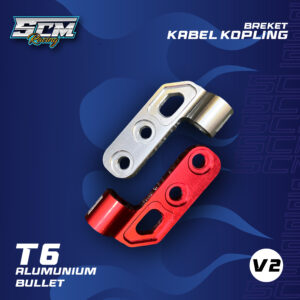 BREKET SETUT KOPLING V2 MERAH/SILVER