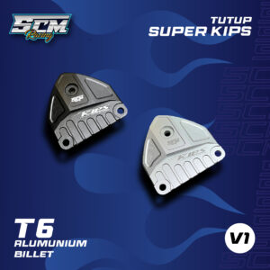TUTUP SUPER KIPS V1 HITAM/SILVER
