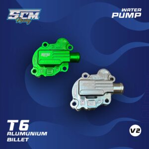 WATERPUMP NINJA 2T SERIES COVER WATERPUMP CNC NINJA SS R RR HIJAU SILVER
