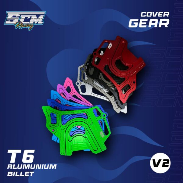 COVER GEAR DEPAN KAWASAKI NINJA RR R SS NINJA SERIES CNC V2 COVER GEAR CNC