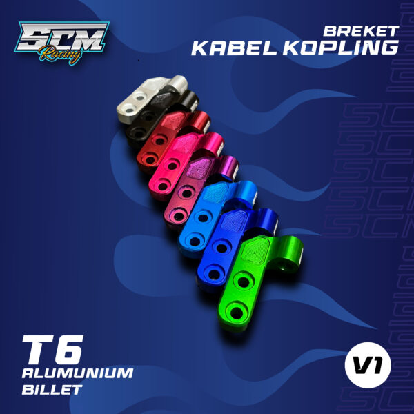 BREKET KABEL KOPLING V1 FULL WARNA BREKET STUT KOPLING CNC KAWASAKI NINJA SS R RR NINJA SERIES RACING V1