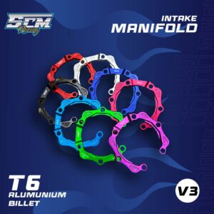 INTAKE MANIFOLD V3 FULL WARNA-01 PLENDES INTAKE COVER INTAKE NINJA V3 SERIES 2T NINJA SS R RR M FULL CNC