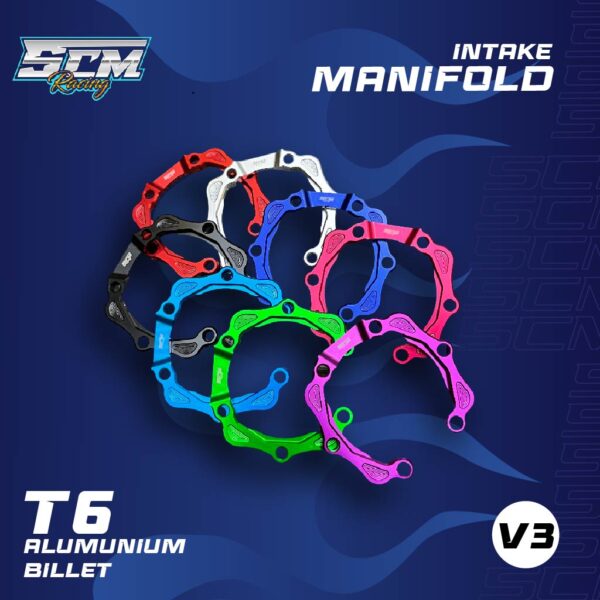 INTAKE MANIFOLD V3 FULL WARNA-01 PLENDES INTAKE COVER INTAKE NINJA V3 SERIES 2T NINJA SS R RR M FULL CNC