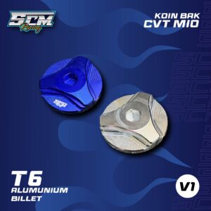 KOIN BAK CVT CNC MIO V1 BIRU TUA / SILVER