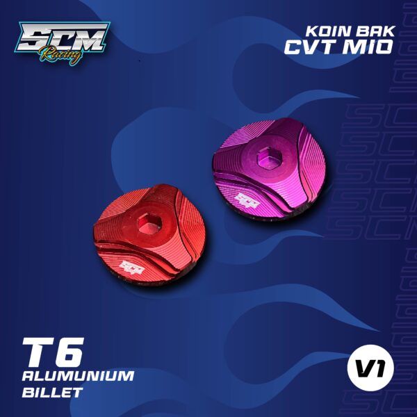 KOIN BAK CVT CNC MIO V1 MERAH/UNGU