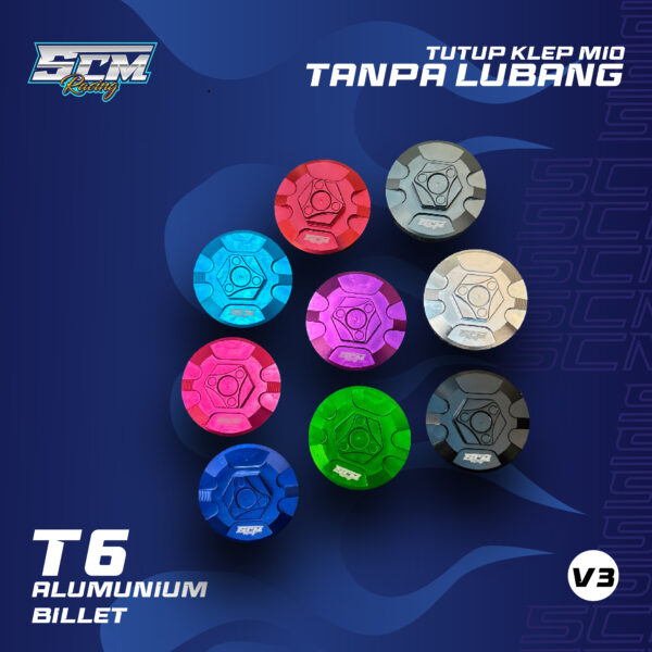 TUTUP KLEP MIO V3 TANPA LUBANG FULL WARNA COVER KLEP TUTUP KLEP SET ATAS BAWAH MIO SPORTY MIO SMILE SOUL KARBU NOUVO TANPA LUBANG HAWA V3