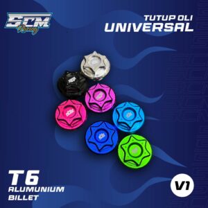 TUTUP OLI V1 UNIVERSAL FULL WARNA-01 TUTUP OLI UNIVERSAL CNC NMAX VARIO BEAT MIO NINJA V1